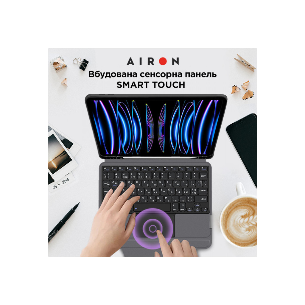 Чохол до планшета AirOn Premium iPad Pro 11 2018/2020/2021 with Keyboard (4822352781096) - зображення 8