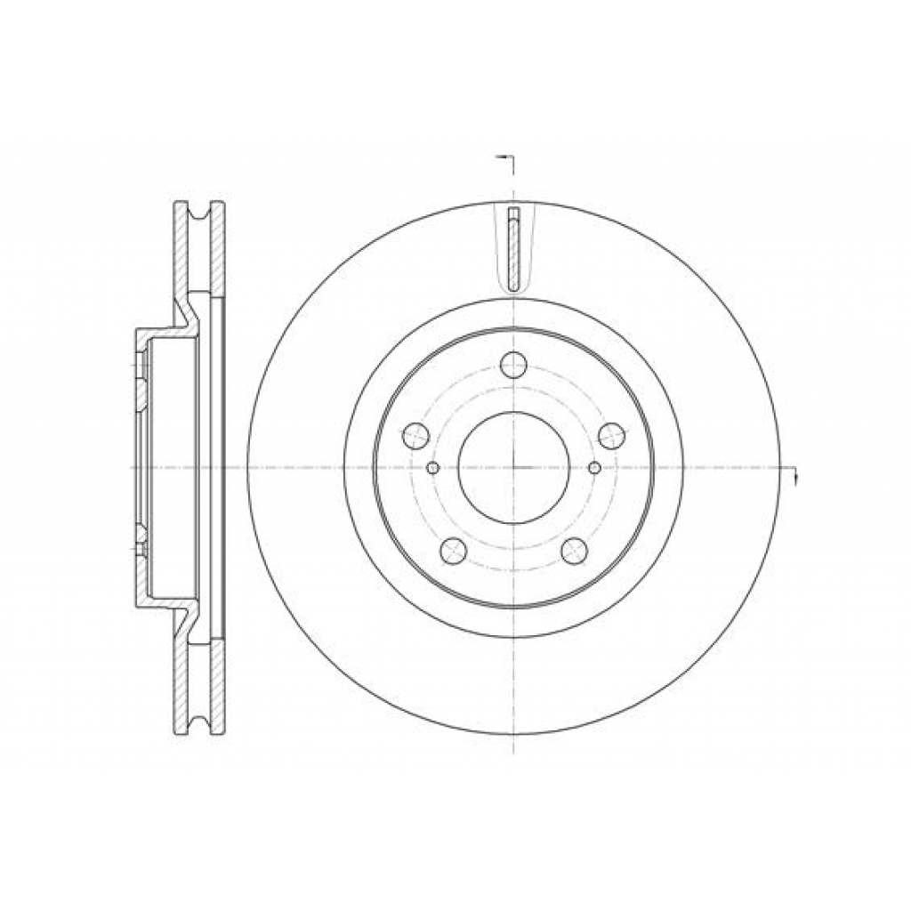 Гальмівний диск REMSA 61259.10 - зображення 1