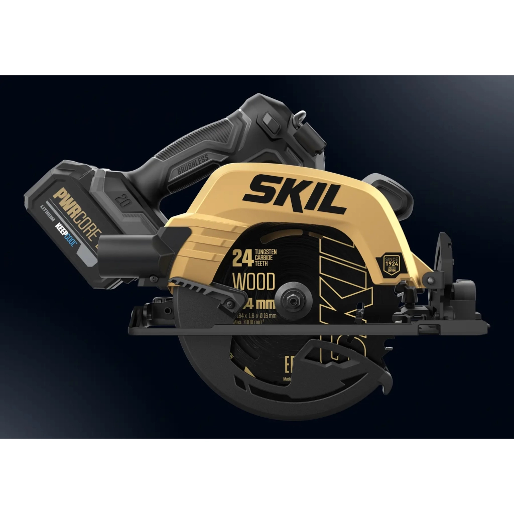 Дискова пила Skil акумуляторна безщіткова, 3575 DB XP , 4Ah, напрямні рейки (SW1E3575DB) - изображение 3