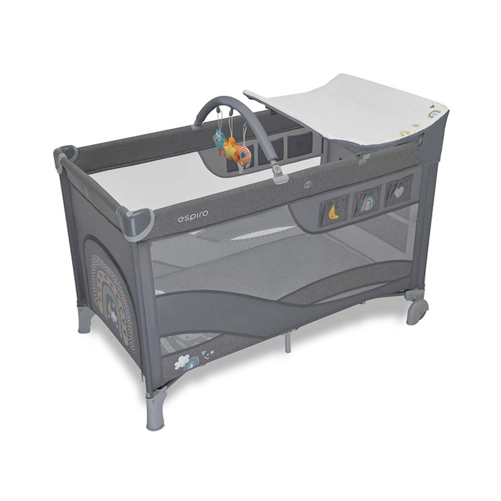 Дитячий манеж Espiro ліжечко Dream 2022 (117 Graphite Sketch) (205415) - зображення 1