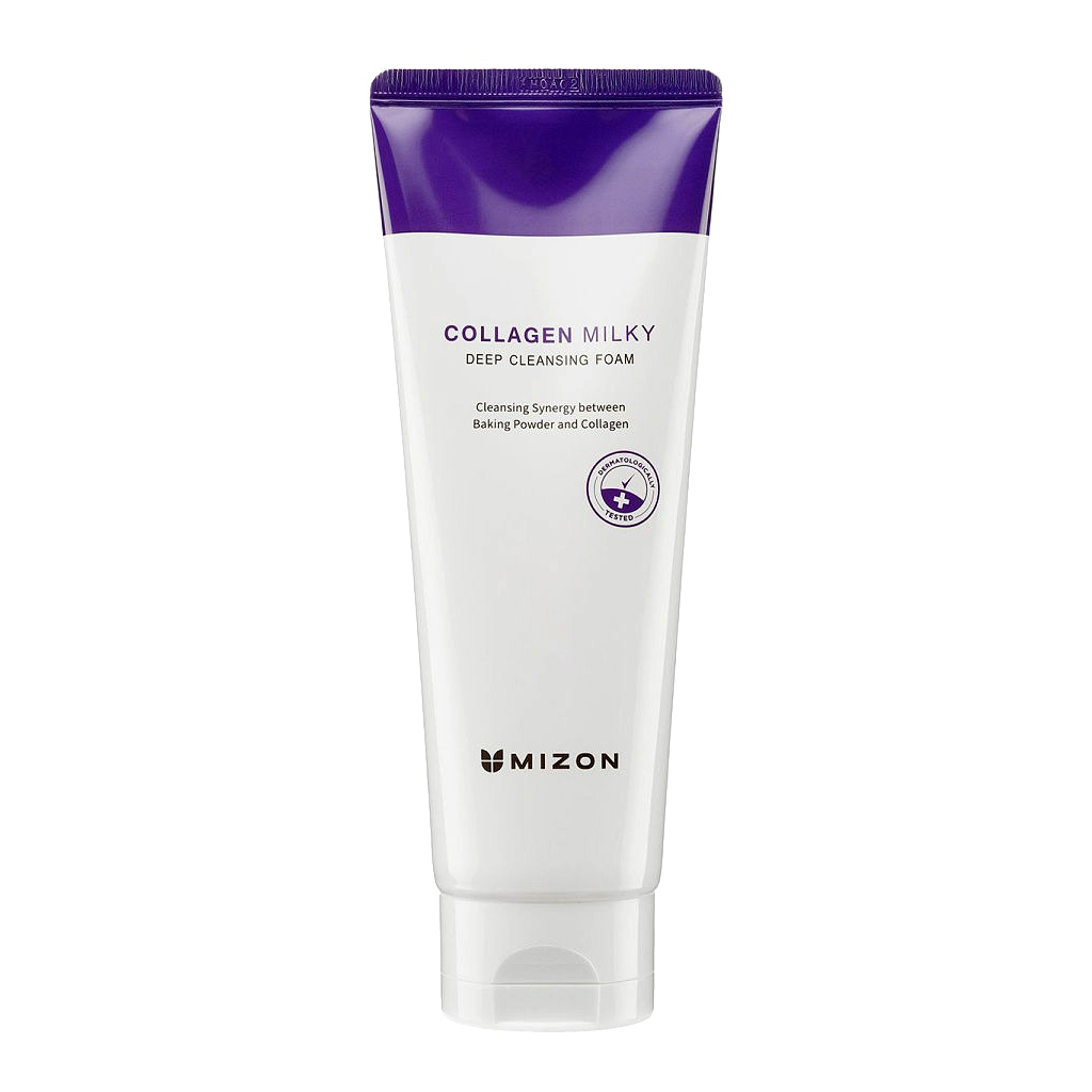 Пінка для вмивання Mizon Collagen Milky Deep Cleansing Foam 150 мл (8809541199851) - зображення 1