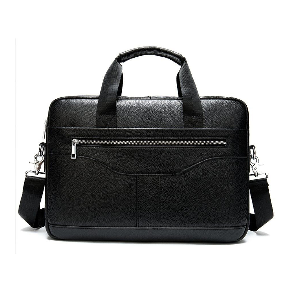 Сумка Vintage Чоловіча з зернистої шкіри Чорна (14886) - зображення 1