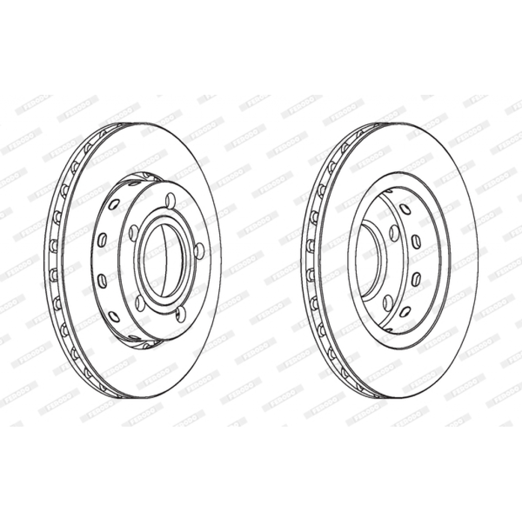 Гальмівний диск FERODO DDF1887C - зображення 1
