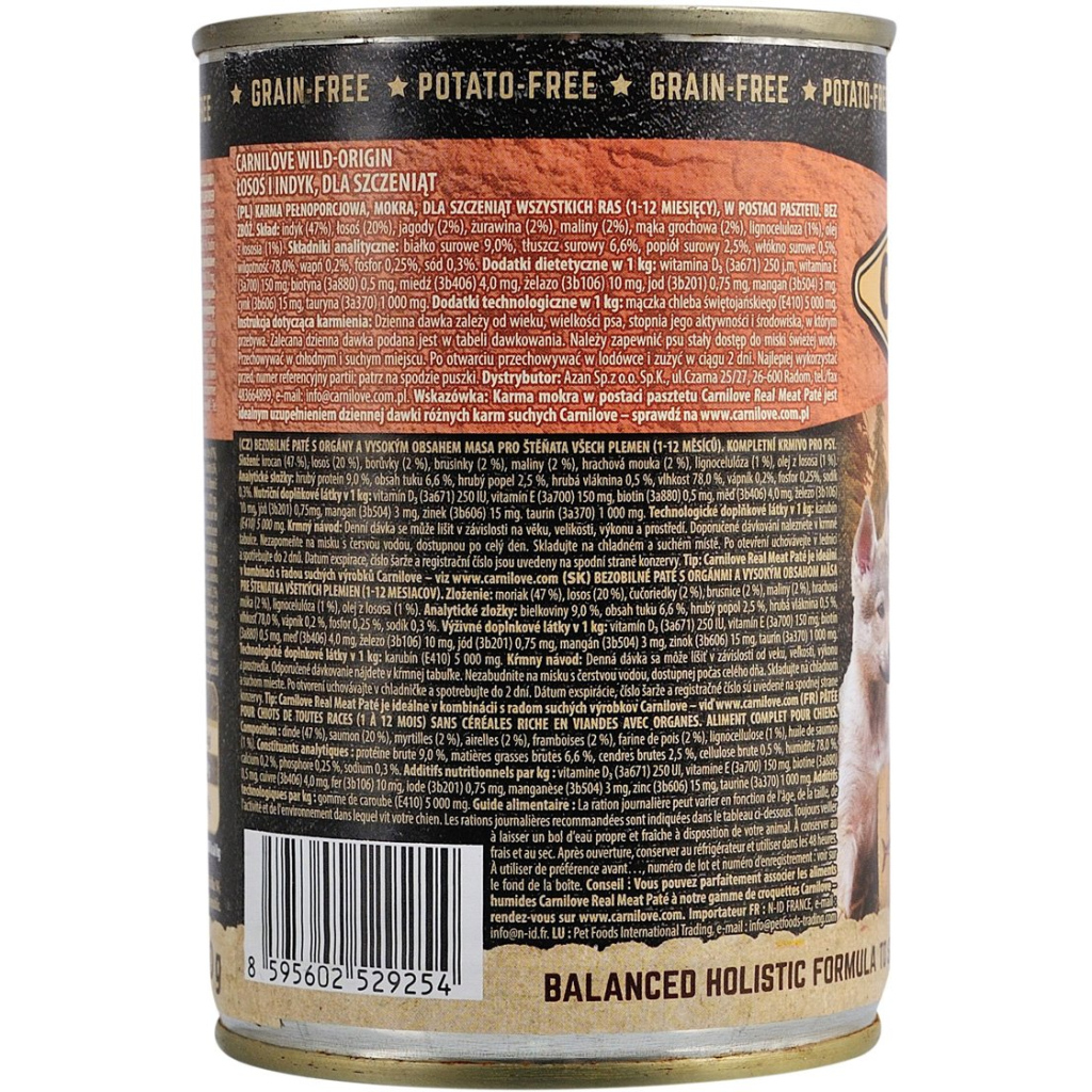 Вологий корм для собак Carnilove з лососем та індичкою 400 г (8595602529254) - зображення 2