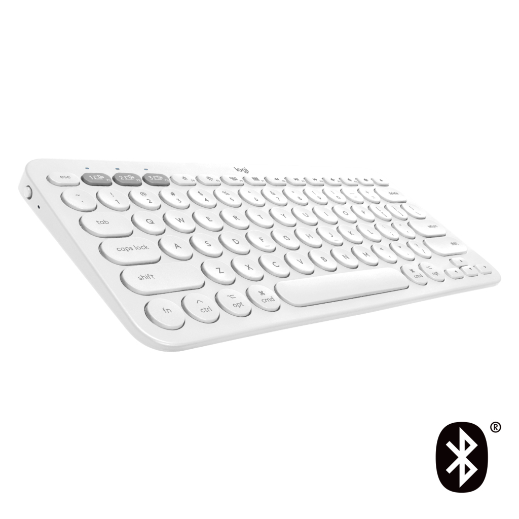 Клавіатура Logitech K380 for MAC Multi-Device Bluetooth UA Off-White (920-010407) - зображення 1