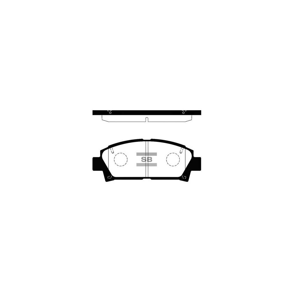 Гальмівні колодки HI-Q SP1466 - зображення 1