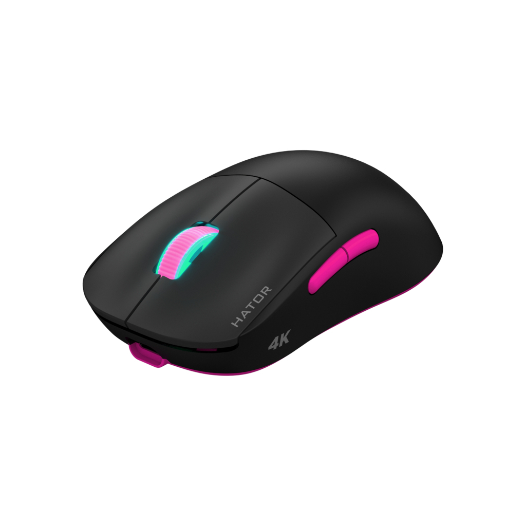 Мишка Hator Quasar 2 Ultra 4K Wireless/Bluetooth/USB Black/Pink (HTM570BP) - зображення 2