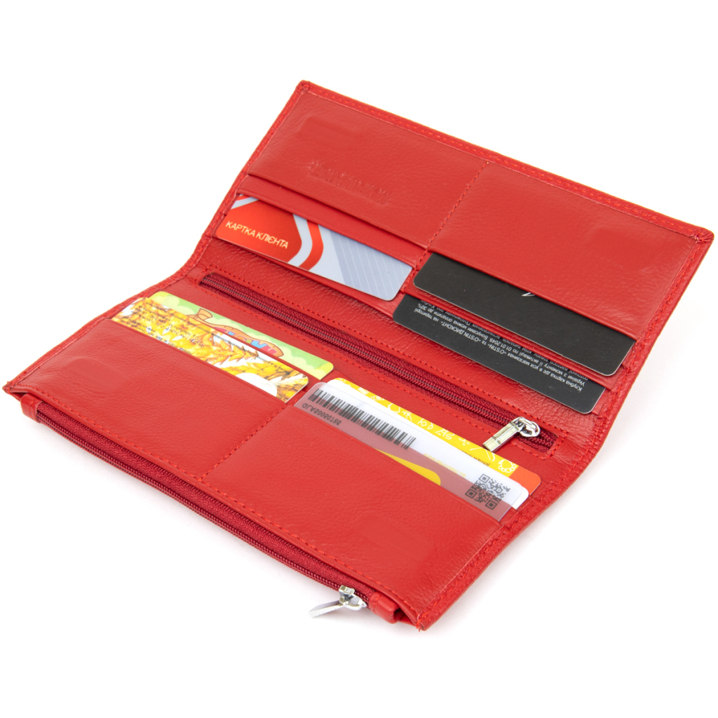 Гаманець ST Leather Шкіряний Червоний (19381) - зображення 5