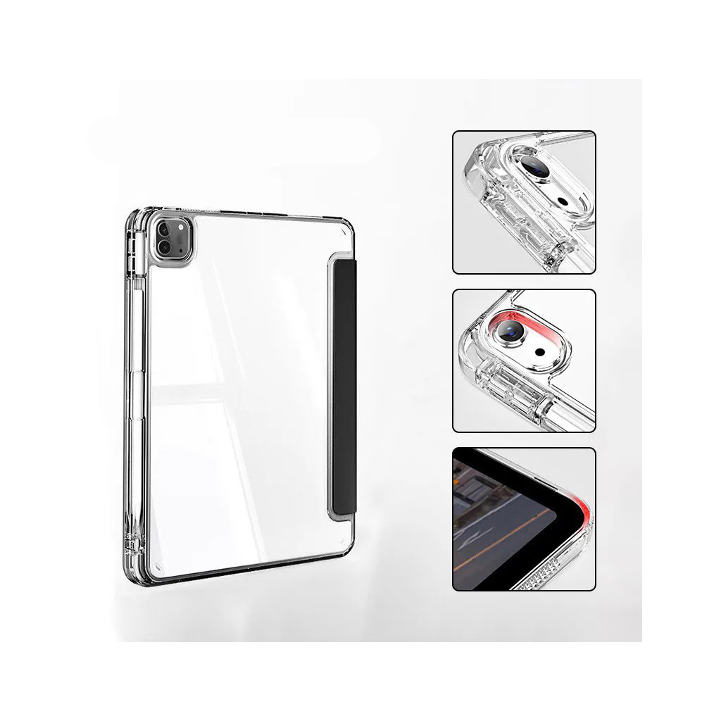 Чохол до планшета BeCover Ultra Slim Origami Transparent Apple iPad Pro 12.9 2020/2021/2022 Black (711694) - зображення 2