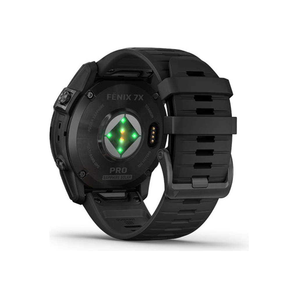 Смарт-годинник Garmin fenix 7X Pro Saph Solar, Carbon Gray Ti w/ Black Band, GPS (010-02778-11) - зображення 8