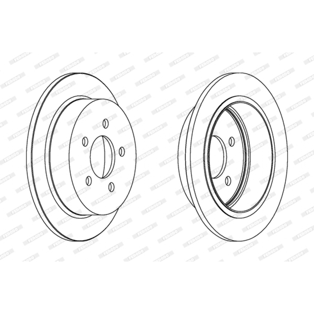Гальмівний диск FERODO DDF1186 - зображення 1