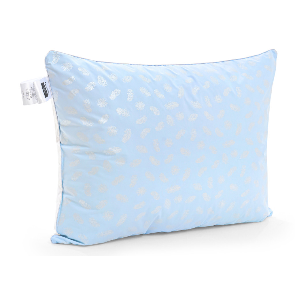 Ковдра MirSon Набір пуховий №2106 Bio-Blue Зима 90% пух 140х205 + подушка 50х70 м'яка (2200003021769) - зображення 9