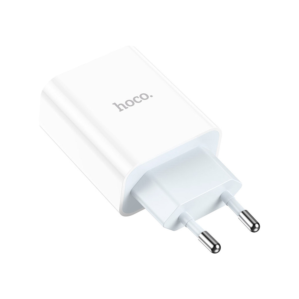 Зарядний пристрій HOCO C97A 1xUSB-C PD20W + 1xUSB QC3.0 White (6931474766076) - зображення 5