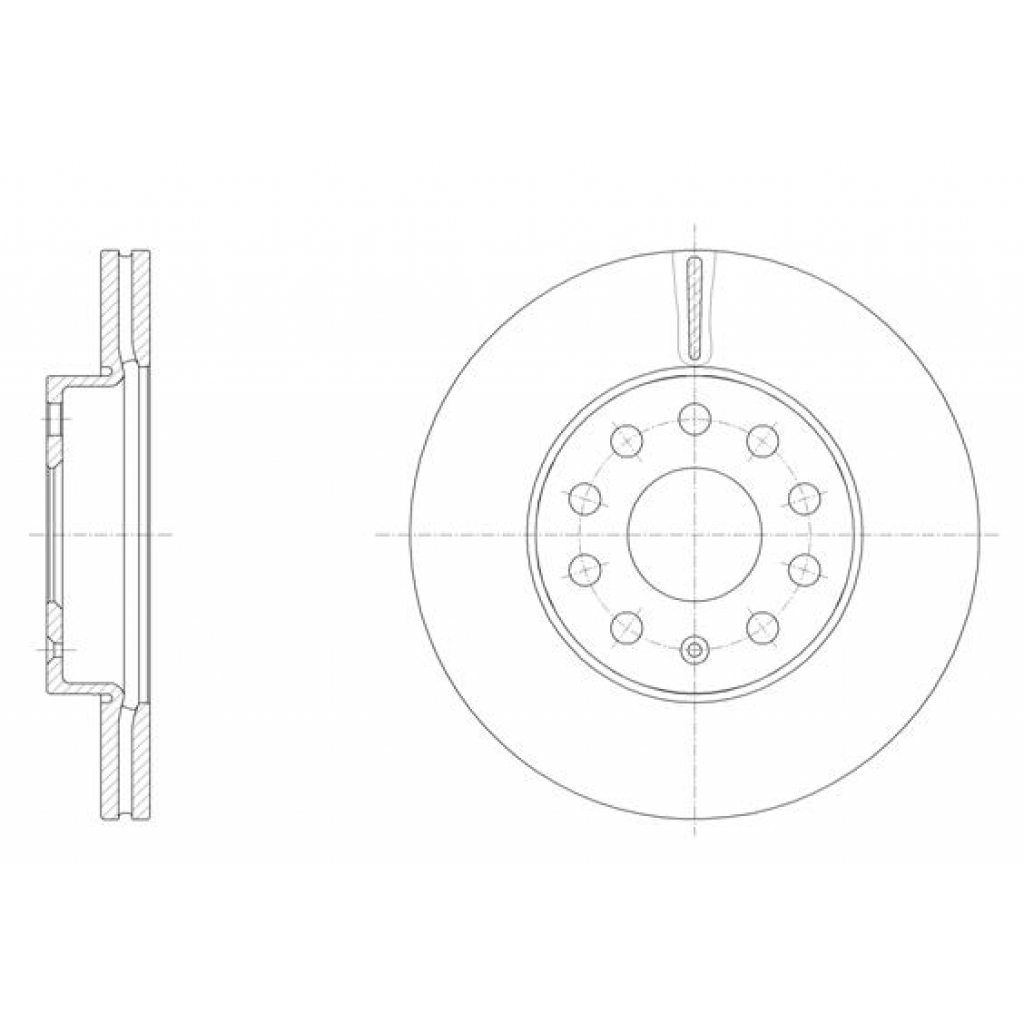 Гальмівний диск REMSA 61586.10 - зображення 1