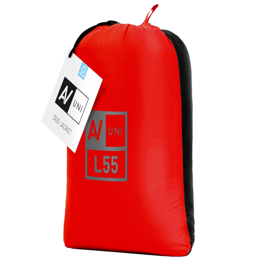 Курточка для тварин Collar AiryVest UNI двостороння L 55 червоно-чорна (2568) - зображення 4