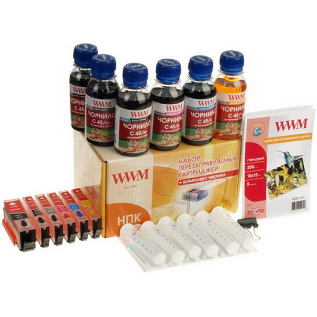 Комплект перезаправних картриджів WWM CANON MG6340/7140 (RC.CLI451/6ARC) - picture 1