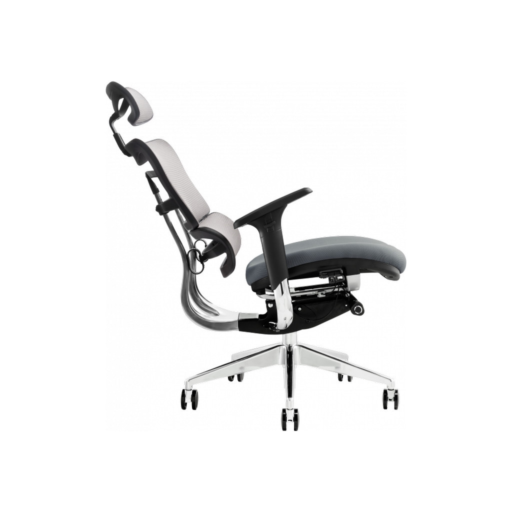 Офісне крісло GT Racer X-802 Bright Gray (X-802 Bright Gray (W-20 B-40)) - зображення 4