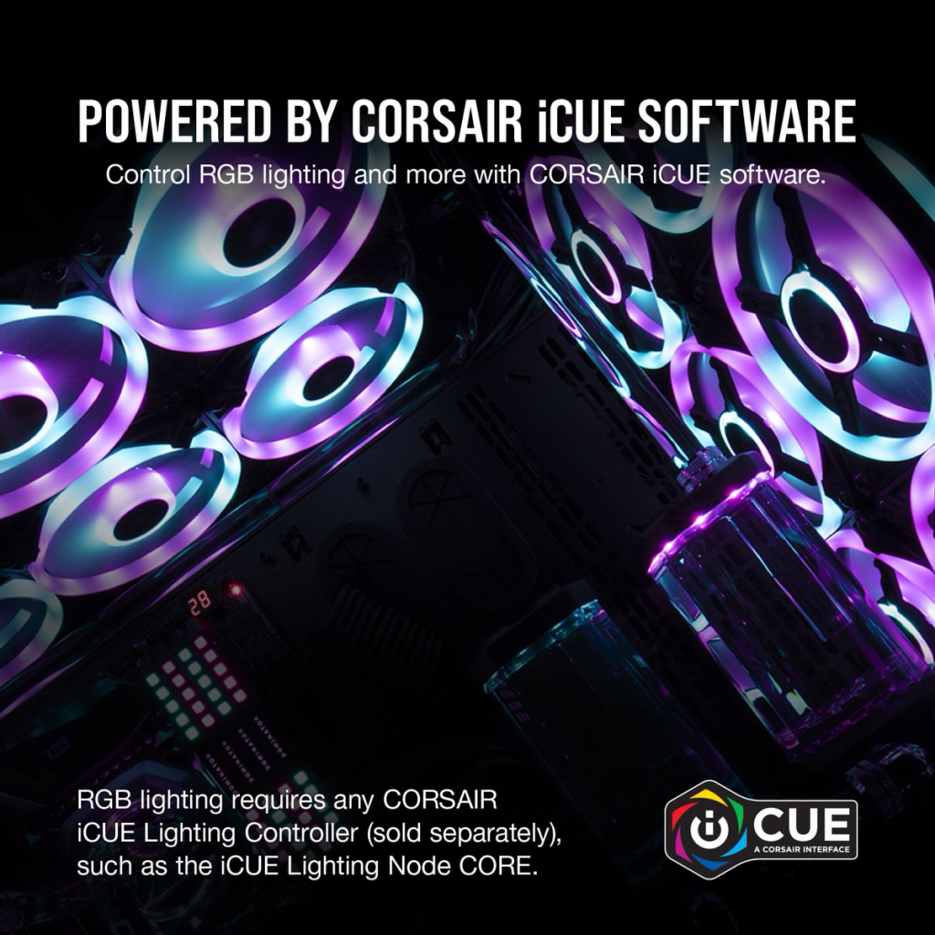 Кулер до корпусу Corsair iCUE QL140 RGB (CO-9050105-WW) - зображення 7
