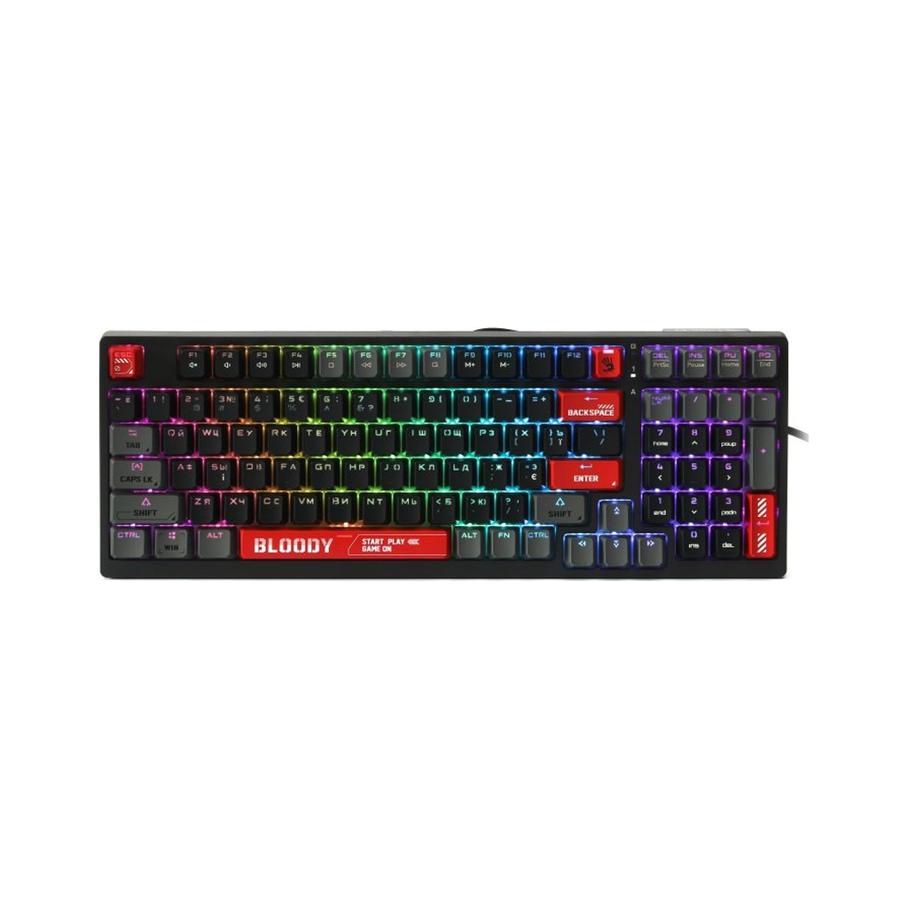 Клавіатура A4Tech Bloody S98 RGB BLMS Red USB Bloody Red (4711421991674) - зображення 1