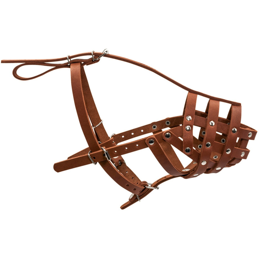 Намордник для собак Collar твердий (боксер малий) коричневий (05986) - зображення 1