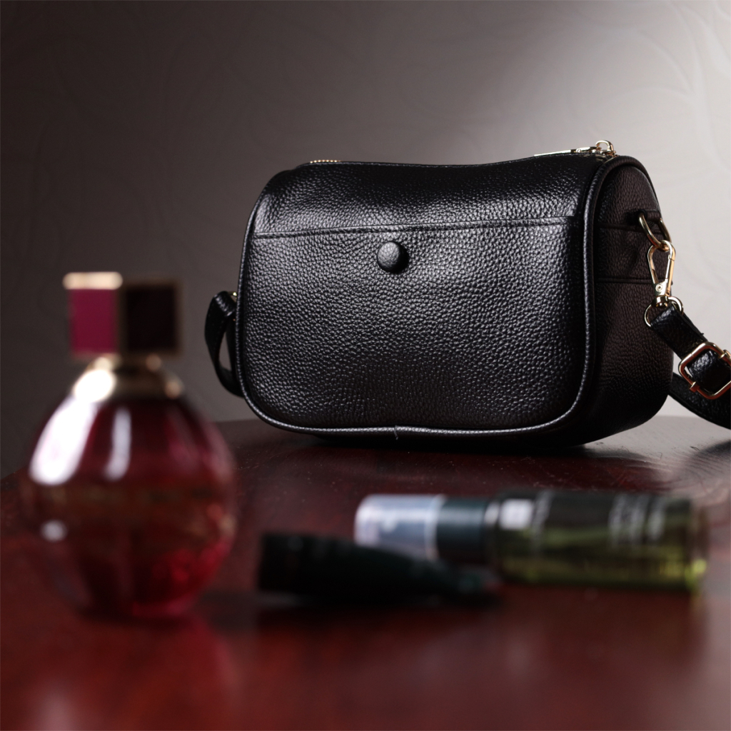 Сумка Vintage З натуральної шкіри Чорна (22590) - зображення 11