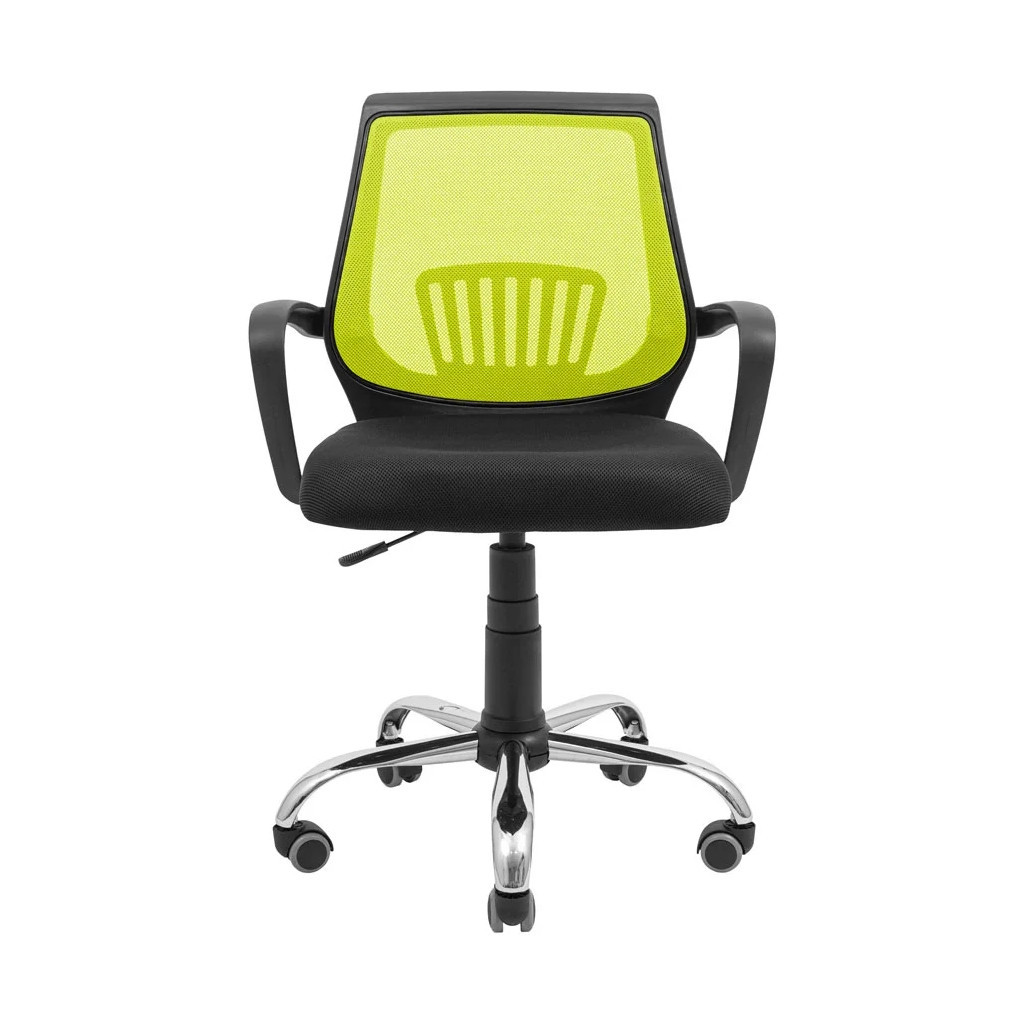 Офісне крісло Richman Стар Хром Піастра Сітка чорна + зелена (ADD0003157) - зображення 2