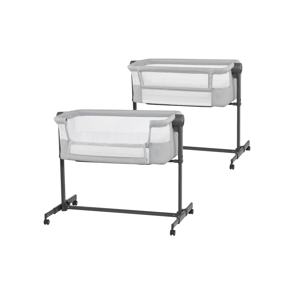 Ліжечко Kinderkraft Приставне ліжечко-люлька Neste Up 2 Light Grey (5902533924523) - изображение 1