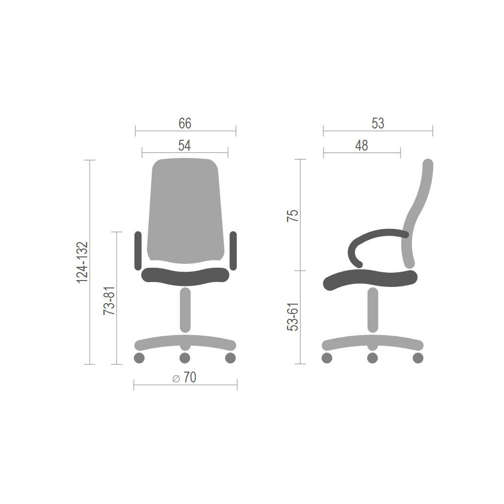 Офісне крісло Аклас Бадалона CH MB Коричневий (LC-K) (86867) - зображення 2