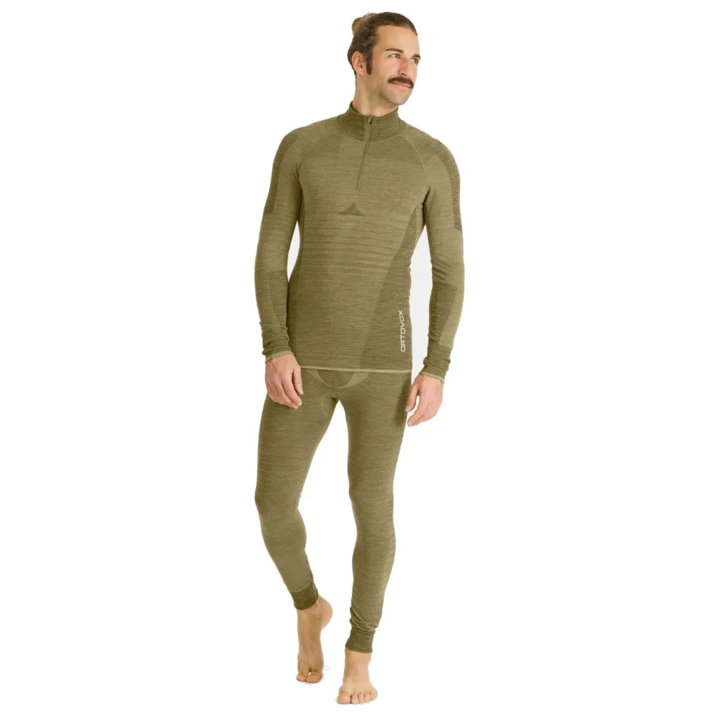 Термоштани Ortovox 230 Competition Long Pants Mns wild herbs - M - оливковий (025.001.1039) - зображення 3