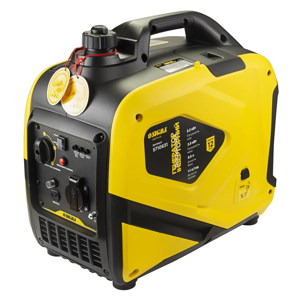 Генератор Sigma інверторний 2.2/2.5kW, 50дБ (5710631) - зображення 1