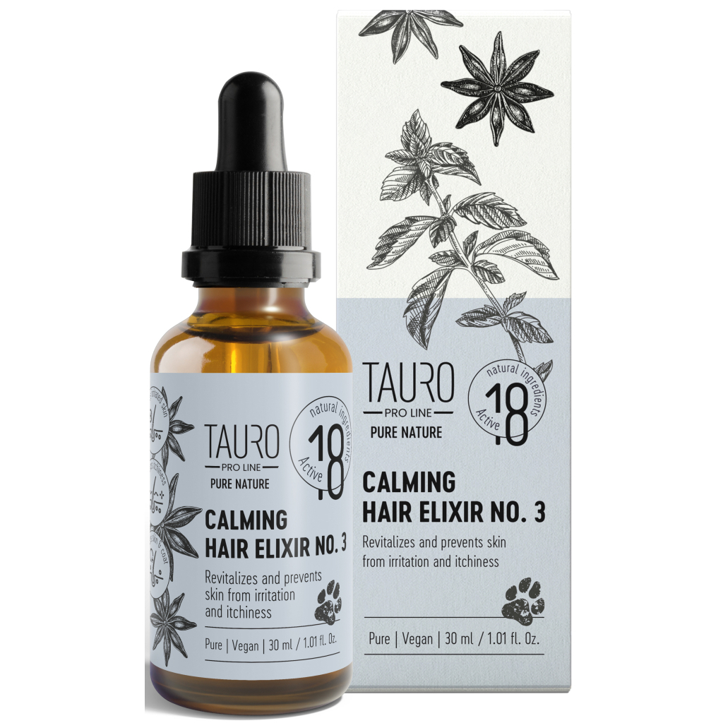 Ефірне масло для тварин Tauro Pro Line Pure Nature Calming Hair Elixir №3 30 мл (TPL47410) - зображення 2