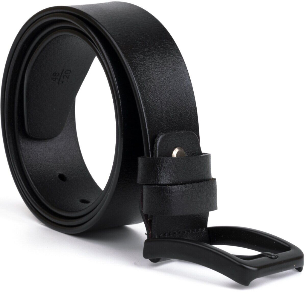 Ремінь Vintage Чоловічий шкіряний Чорний (20222) - зображення 5