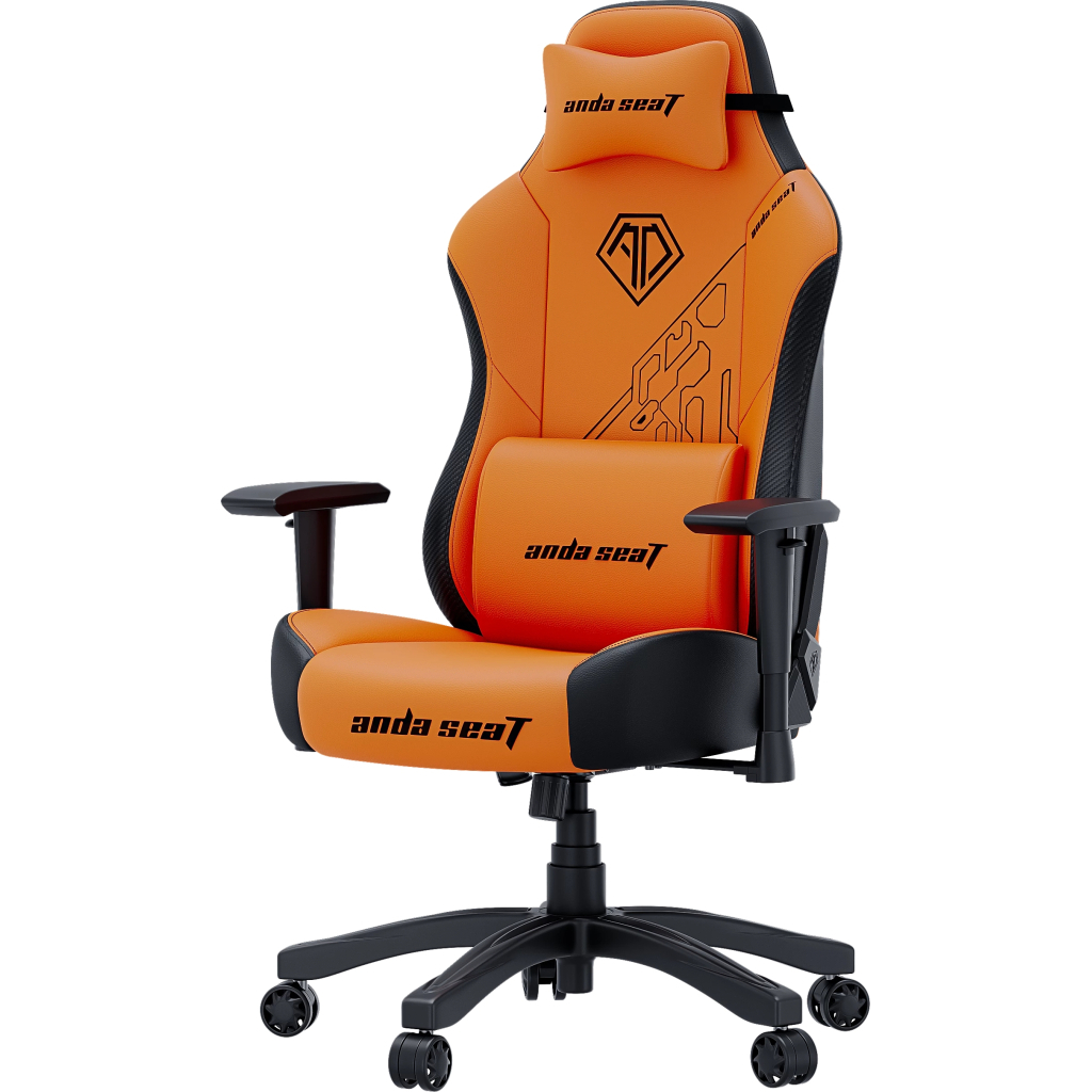 Крісло ігрове Anda Seat Phantom Tiger Edition Size L Orange (AD18Y-14-OB-PV/C) - зображення 4