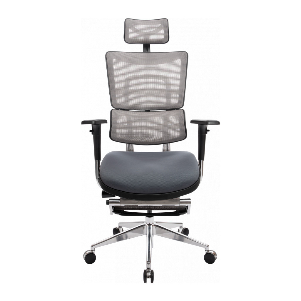 Офісне крісло GT Racer X-802L Bright Gray (X-802L Bright Gray (W-20 B-40)) - зображення 2