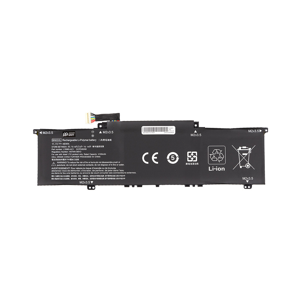 Акумулятор до ноутбука HP ENVY x360 15 2020 (BN03XL) 11.1V 4100mAh PowerPlant (NB462209) - зображення 1