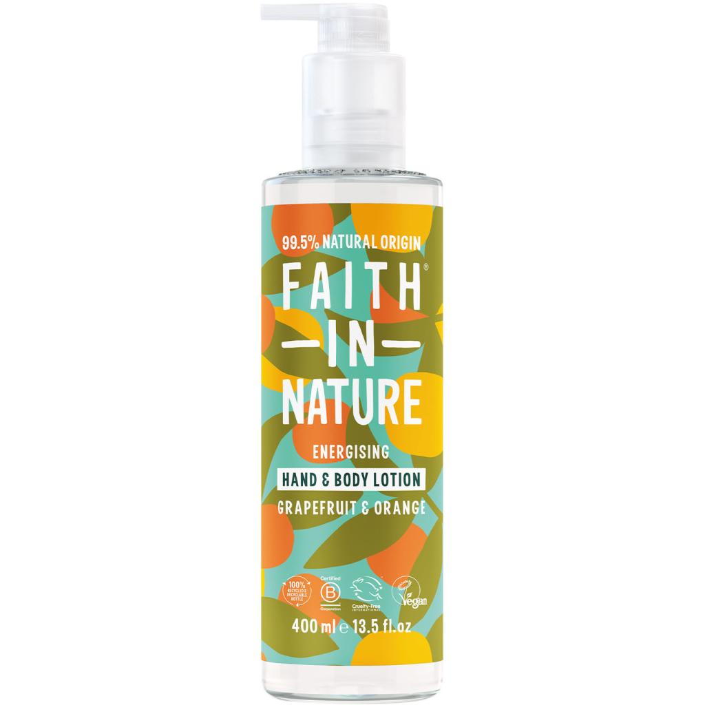 Лосьйон для тіла Faith in Nature Натуральний Для рук і тіла З грейпфрутом та апельсином 400 мл (708002401657) - зображення 1