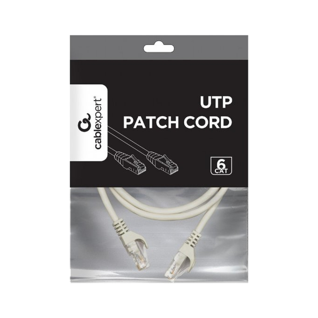 Патч-корд 2м UTP cat 6 CU gray Cablexpert (PP6U-CU-2M) - зображення 2