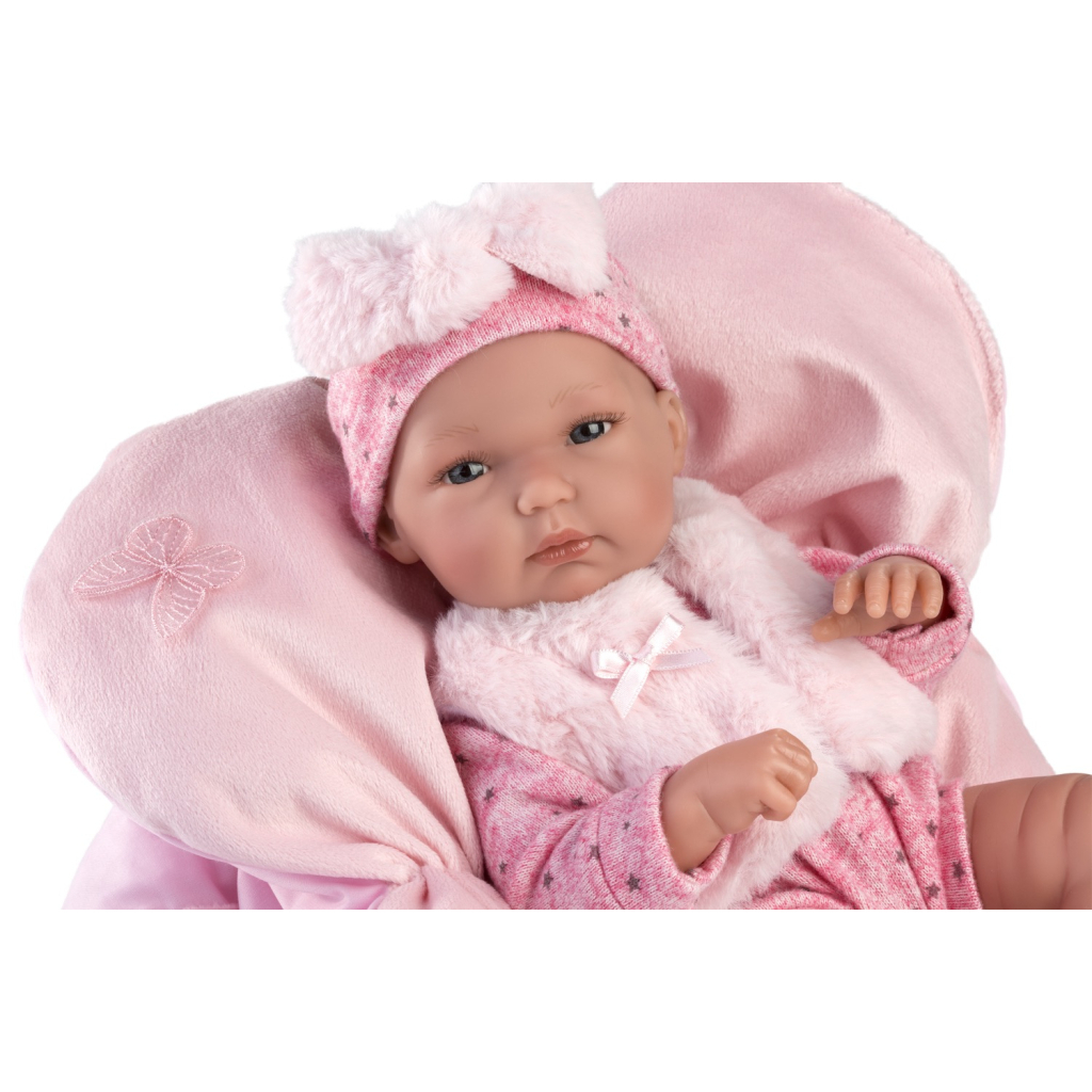 Пупс Llorens Bimba Con Cojin Rosa, 35 см (63592) - зображення 4