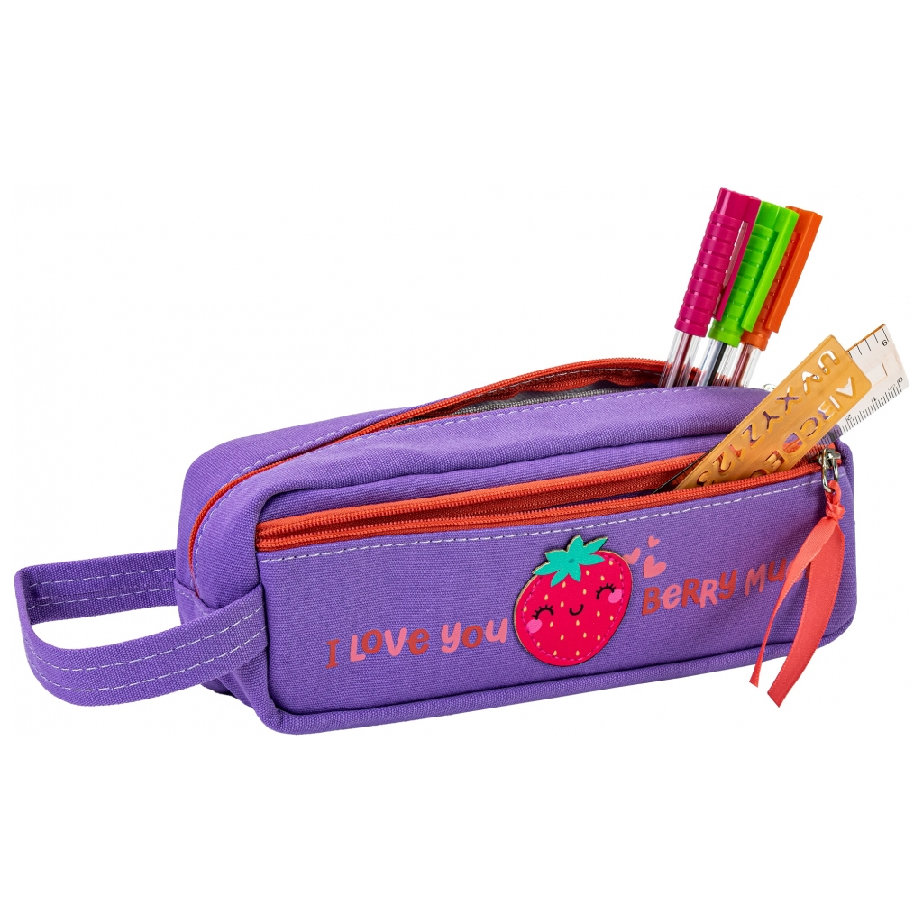Пенал Cool For School з ремінцем 2 відділення фіолетовий (CF87014) - зображення 2