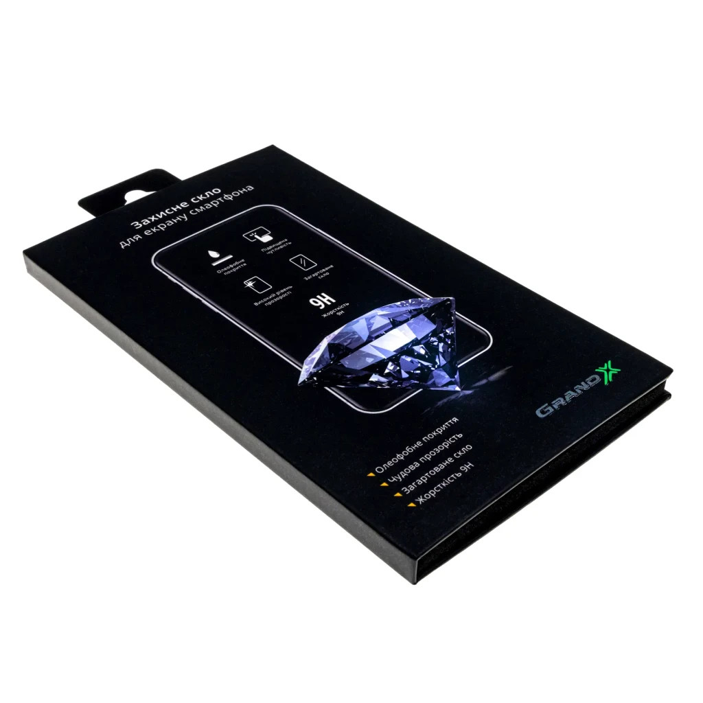 Скло захисне Grand-X Apple iPhone 13 mini 9D black (AIP13M9D) - зображення 3
