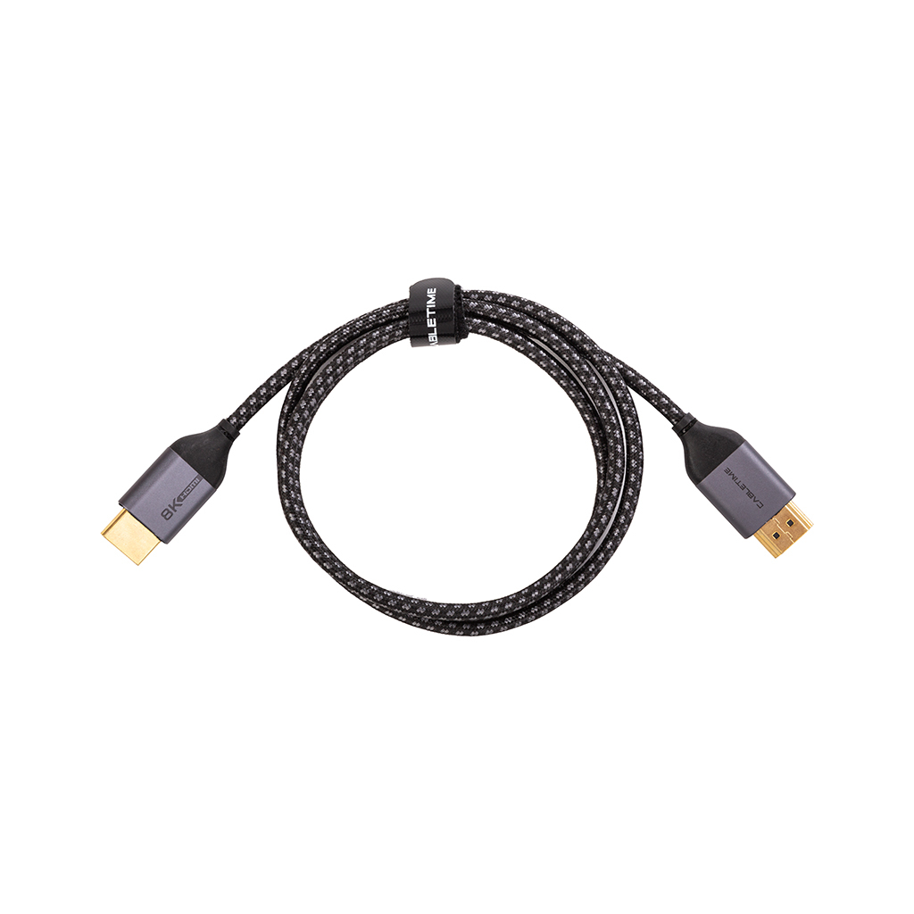 Кабель мультимедійний HDMI to HDMI 1.0m v2.1 Cabletime (CA914661) - изображение 1