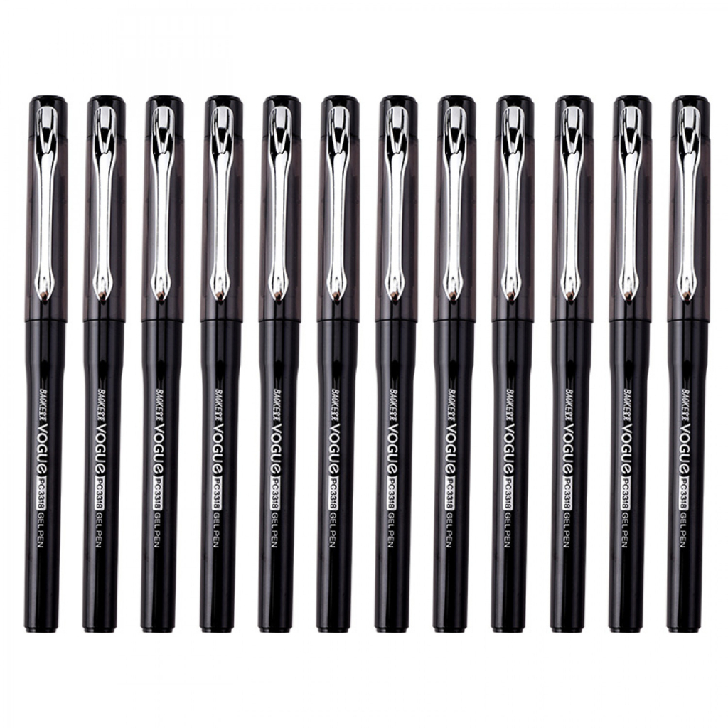 Ручка гелева Baoke Vogue 0.5 мм, чорна (PEN-BAO-PC3318-B) - изображение 5