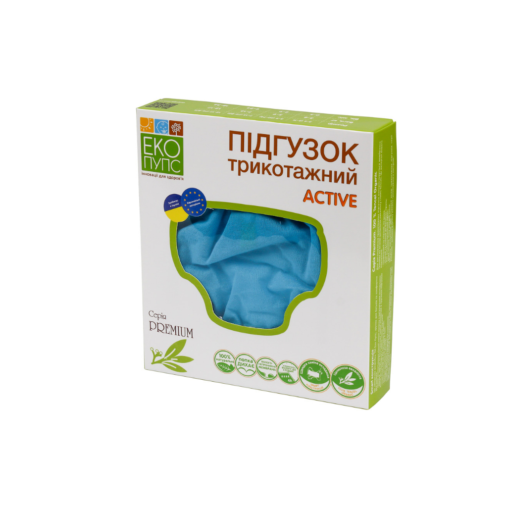 Підгузки Еко Пупс Active Premium багаторазовий 7-13 кг Abso Maxi Зелений (ТП3ВК4-3з) - зображення 4