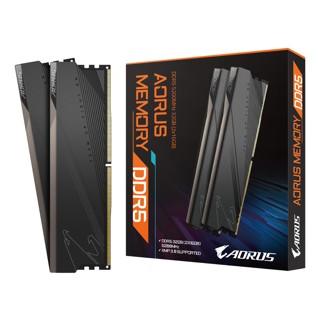 Модуль пам'яті для комп'ютера DDR5 32GB (2x16GB) 5200 MHz GIGABYTE (GP-ARS32G52D5) - зображення 1