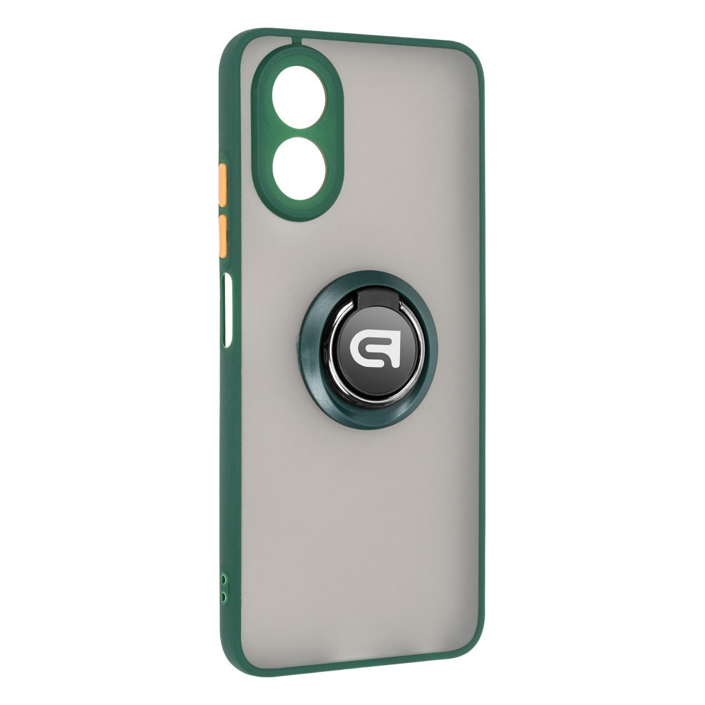 Чохол до мобільного телефона Armorstandart Frosted Matte Ring OPPO A18 4G / A38 4G Dark Green (ARM72700) - зображення 1