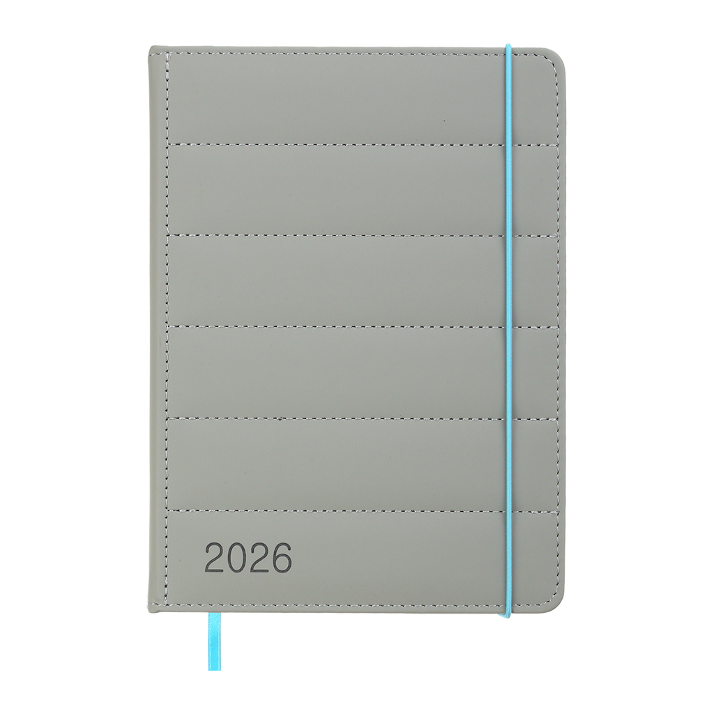 Тижневик Buromax датований 2026 AURA, А5 сірий (BM.21100-09) - изображение 1