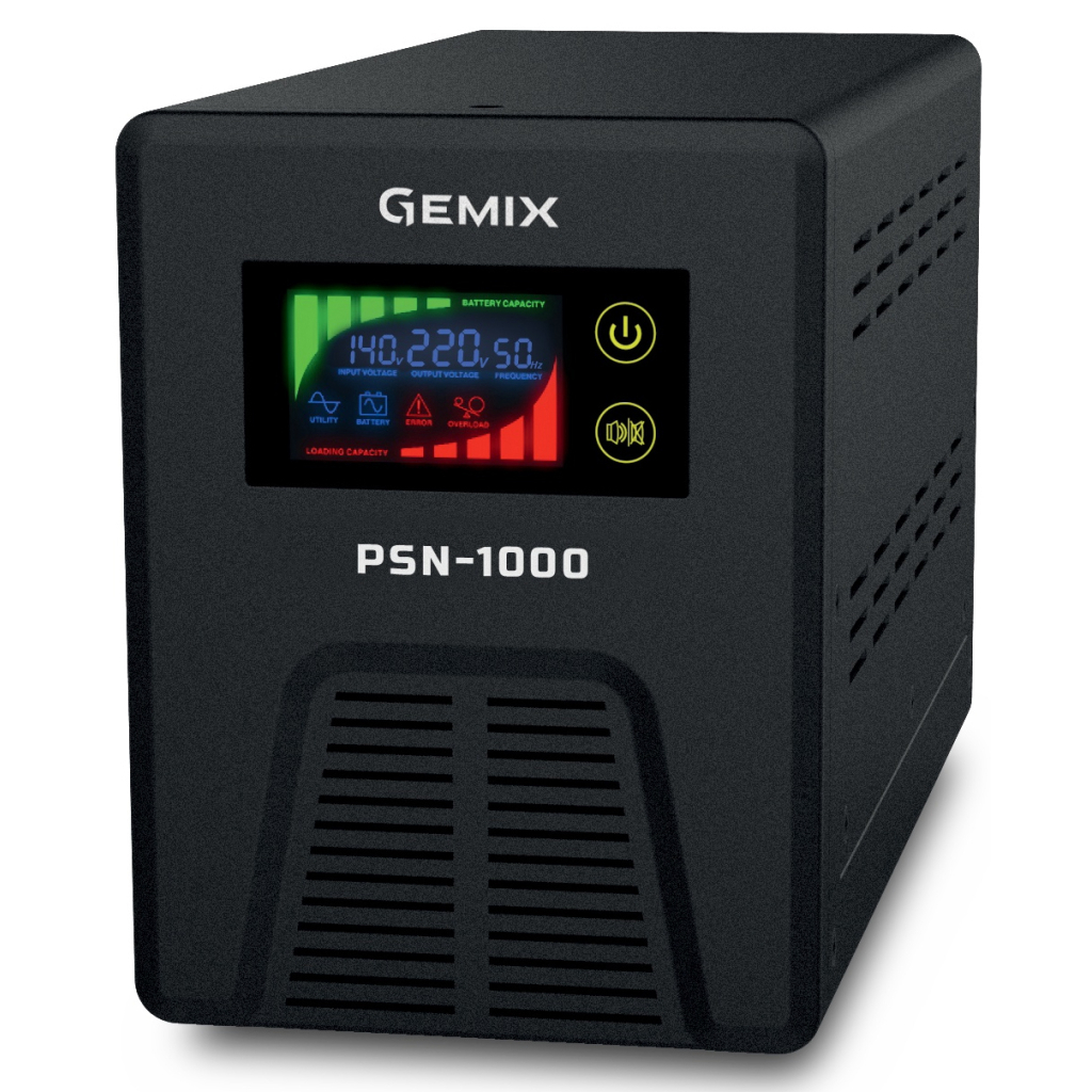 Пристрій безперебійного живлення Gemix PSN-1000 - зображення 1