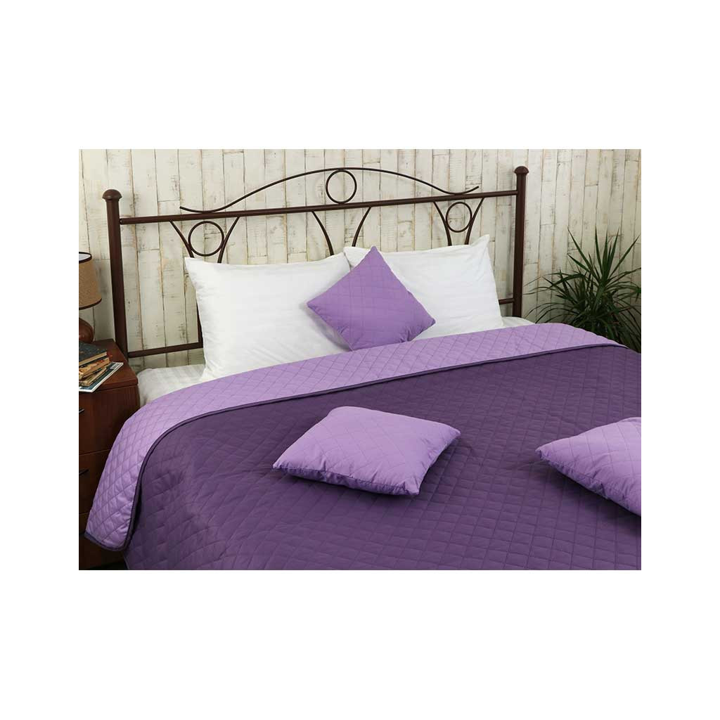 Покривало Руно двостороннє Violet фіолетове 212х240 см (329.52У_Violet ромб) - зображення 4