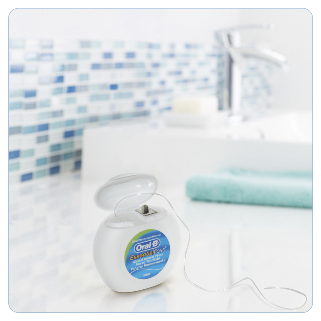 Зубна нитка Oral-B Essential floss Waxed м'ятна 50 м (3014260280772/5010622005029) - изображение 6