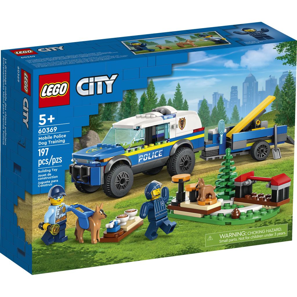 Конструктор LEGO City Мобільний майданчик для дресування поліцейських собак 197 деталей (60369) - зображення 1
